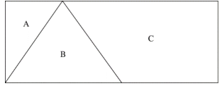 如下图所示，将一个长8米、宽4米的长方形店铺划分成A、B、C三个小店铺，其中店铺B是面积为8平方米的 