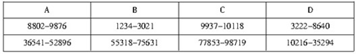 数字区间定位79639 