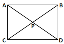 连接矩形ABCD的两条对角线，交点为P，则可组合几对面积相等的三角形： 