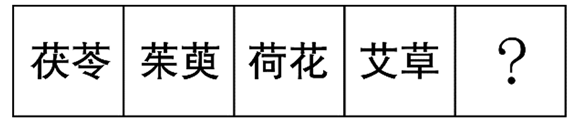 从所给的四个选项中，选择最合适的一个填入问号处，使之呈现一定的规律性：【2020河南052/内蒙公安 