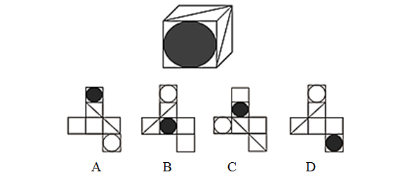 给定的多面体，以下哪项是该多面体的外表面展开图：【2016江苏A081】 