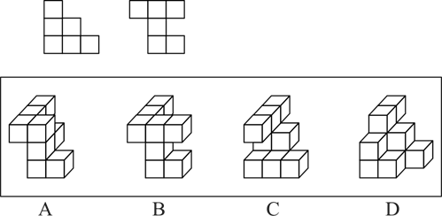 下面是某物体的两个侧面图，则该物体最可能是（）。【2021广东思维能力064】 