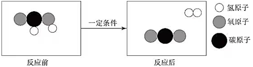 甲酸（HCOOH）具有清洁制氢的巨大潜力，其反应前后分子种类变化的微观示意图如下图所示。则下列说法正 