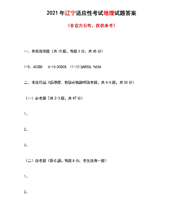 2021重庆八省联考地理试题